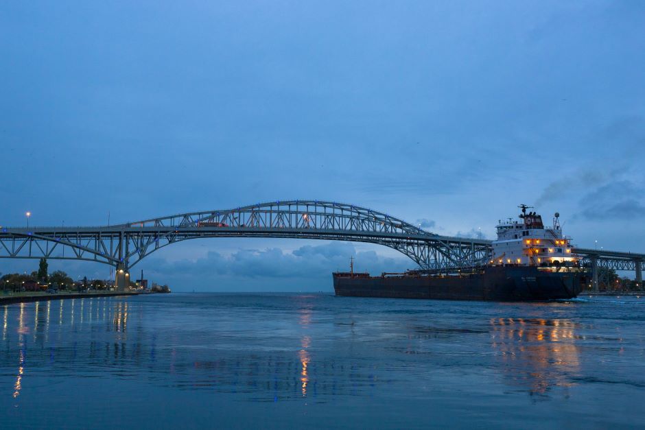 Port Huron, located along the St. Clair River