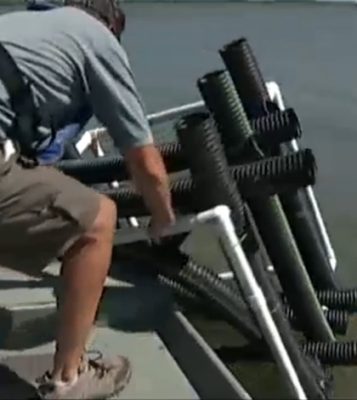 Fish cubes are being added to to Kansas lakes and reservoirs to keep fish populations strong.