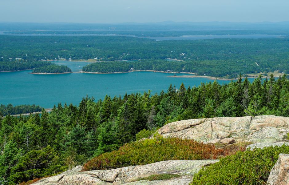 Acadia – Somesville seen from Parkman Mountain