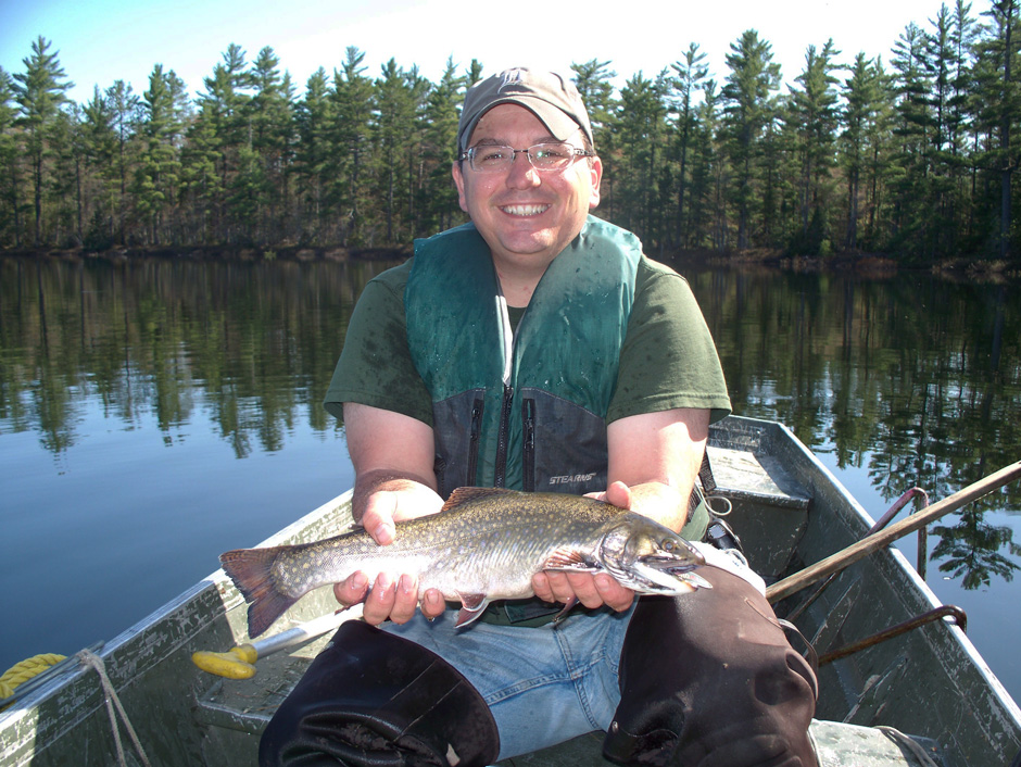 Brook trout like these can be found in Luce County managed trout lakes. 