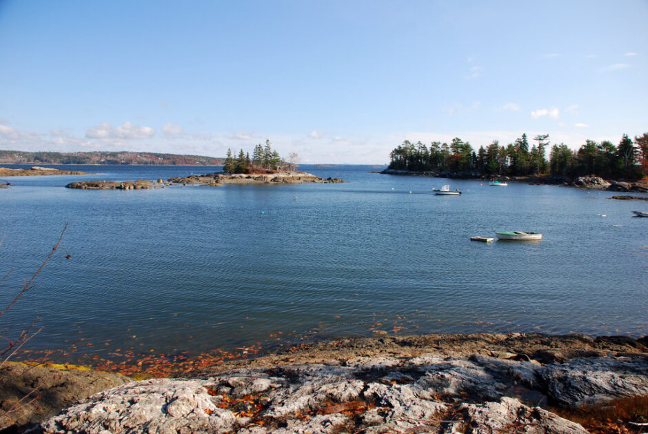 Blue Hill Harbor, Blue Hill, Maine. Such marine fisheries like this are essential to ocean carbon dynamics.