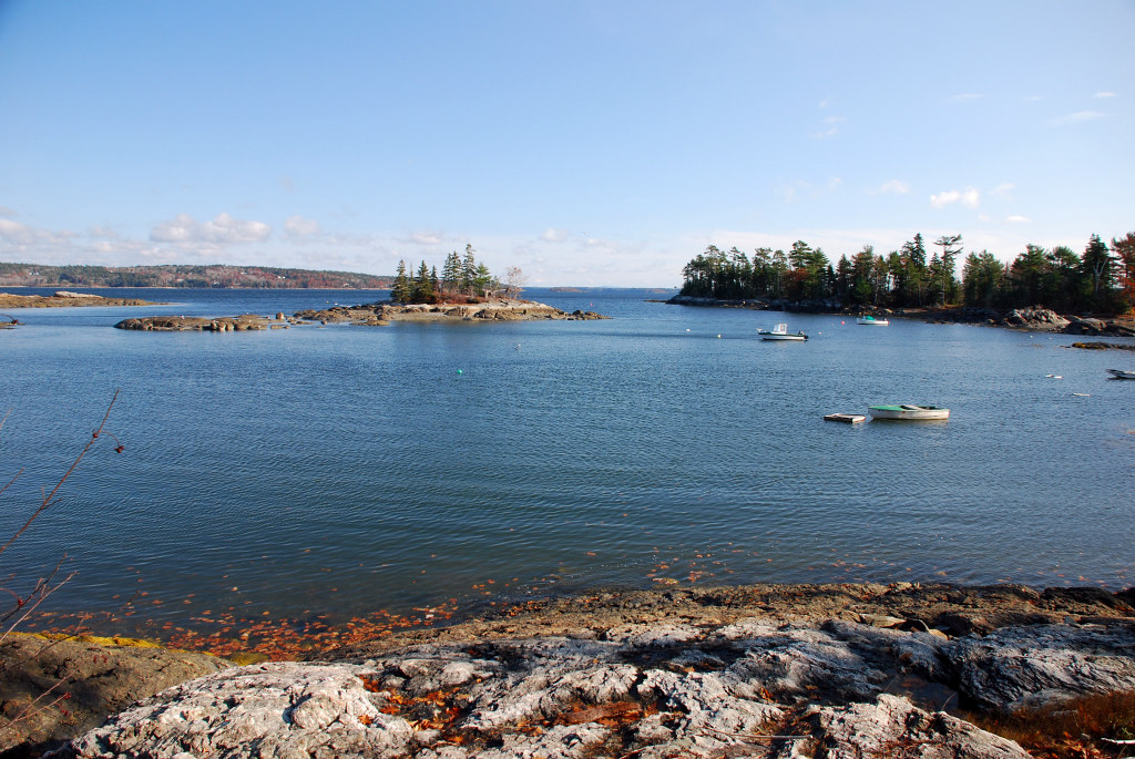 Blue Hill Harbor, Blue Hill, Maine. Such marine fisheries like this are essential to ocean carbon dynamics.
